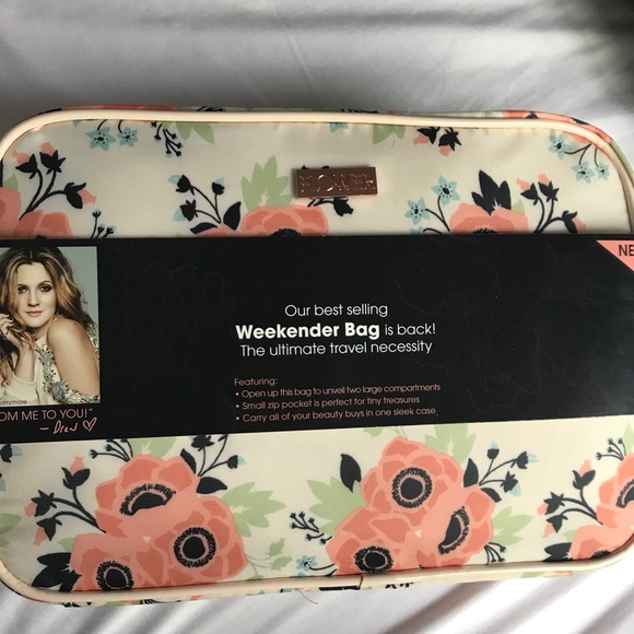 flower beauty cosmetic bag